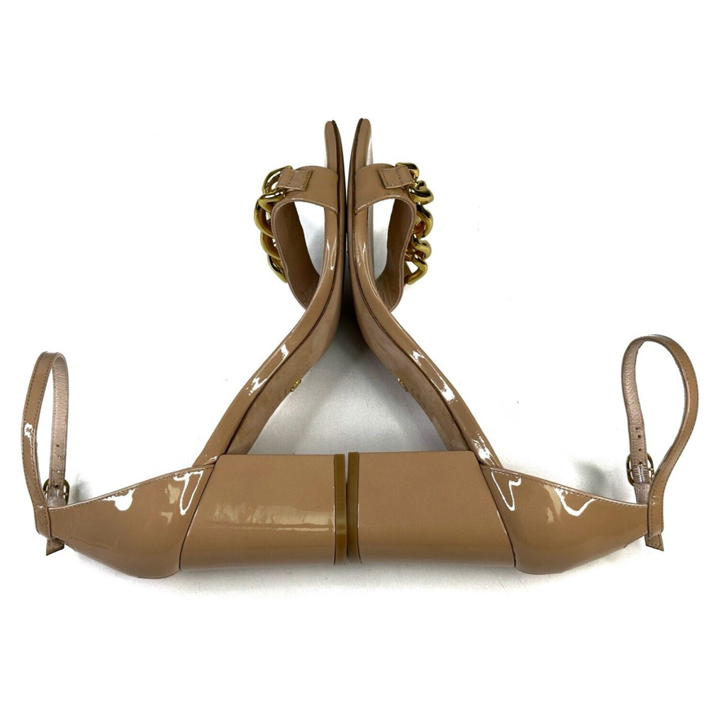 Stuart Weitzman Amelina Golden Chain Block Heel S… - image 7